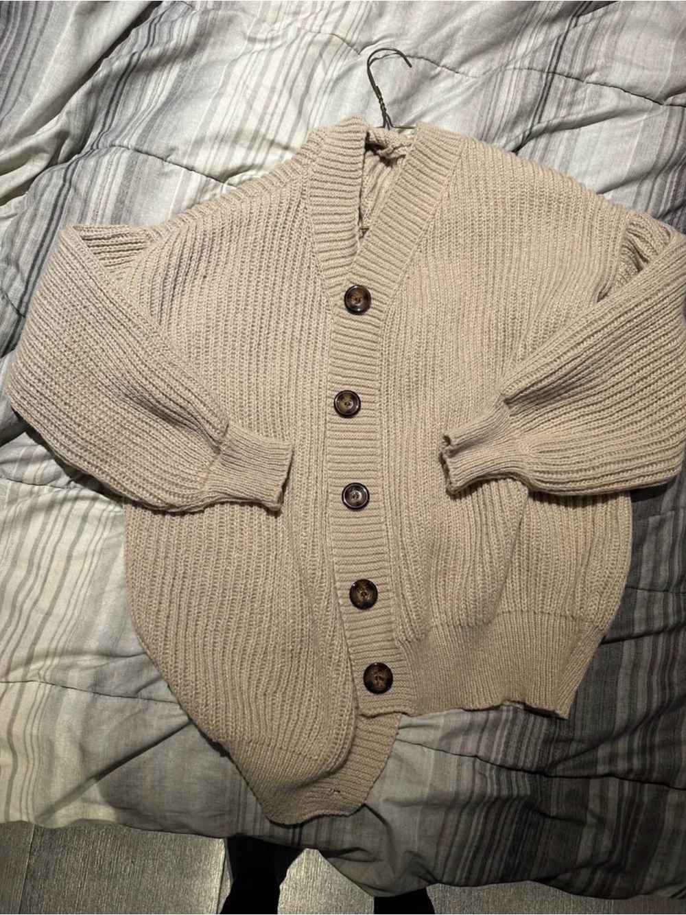 Veste cardigan beige